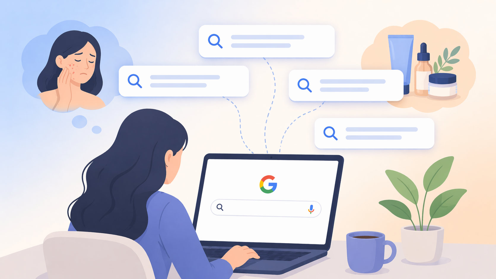 khách hàng tìm giải pháp trên google trước khi quyết định mua sản phẩm