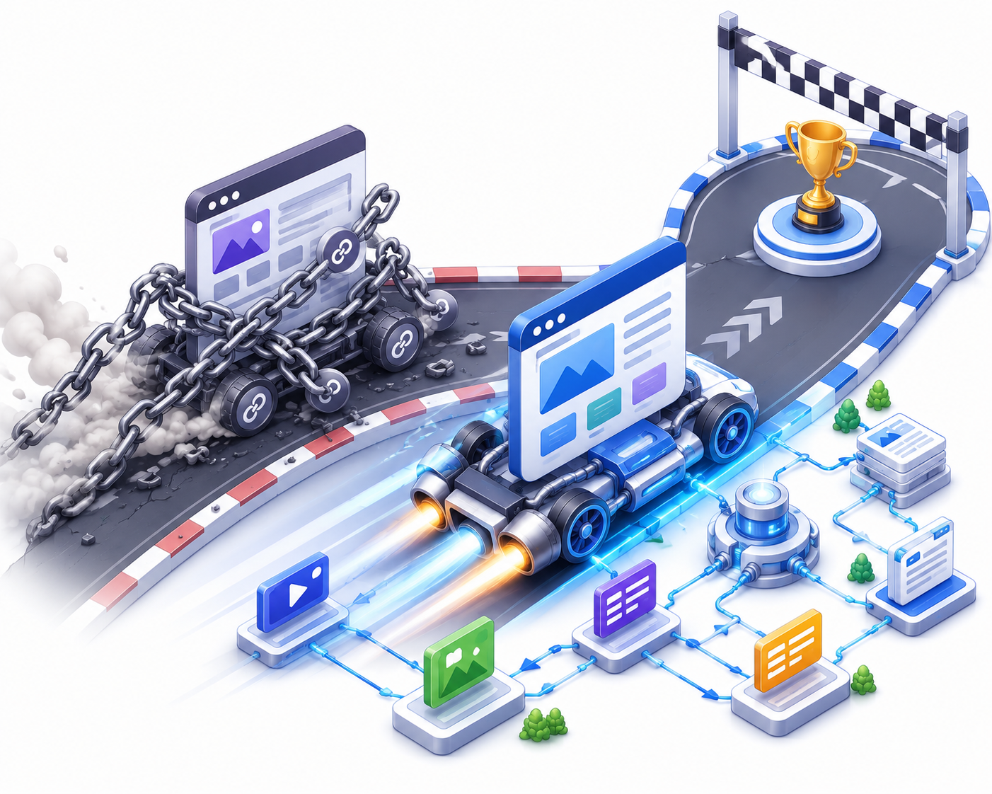 So sánh website nhiều backlink với website có Topical Authority