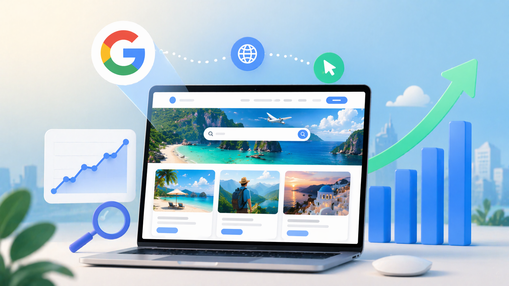 Website du lịch tăng trưởng traffic từ Google nhờ chiến lược SEO hiệu quả