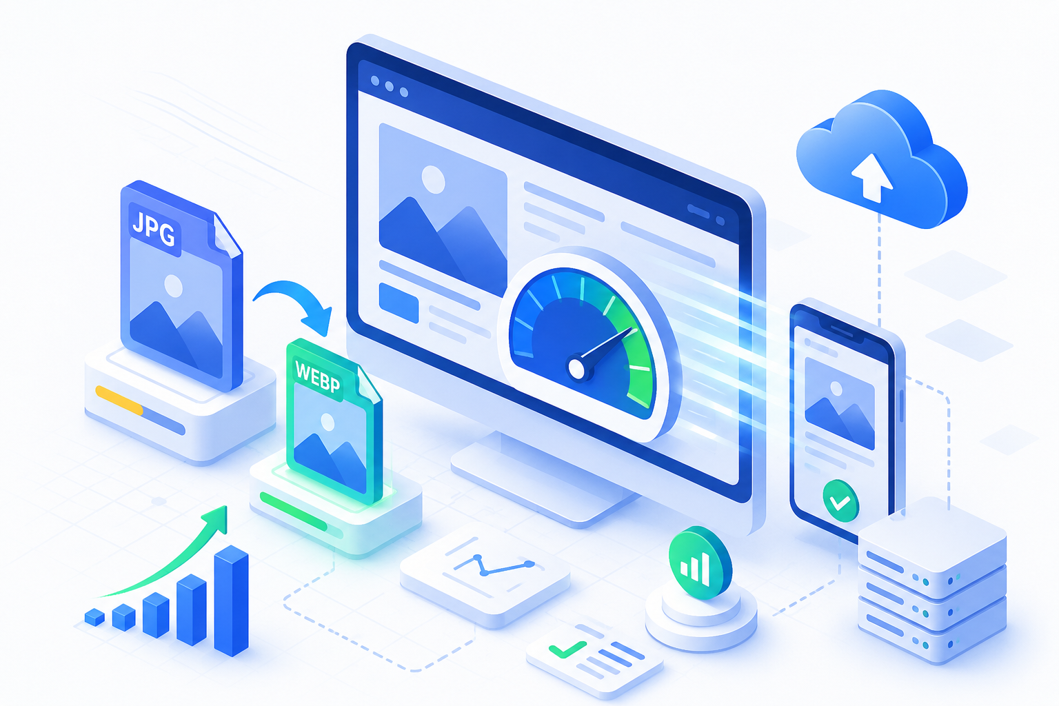 WebP giúp tăng tốc độ tải website và cải thiện hiệu suất SEO