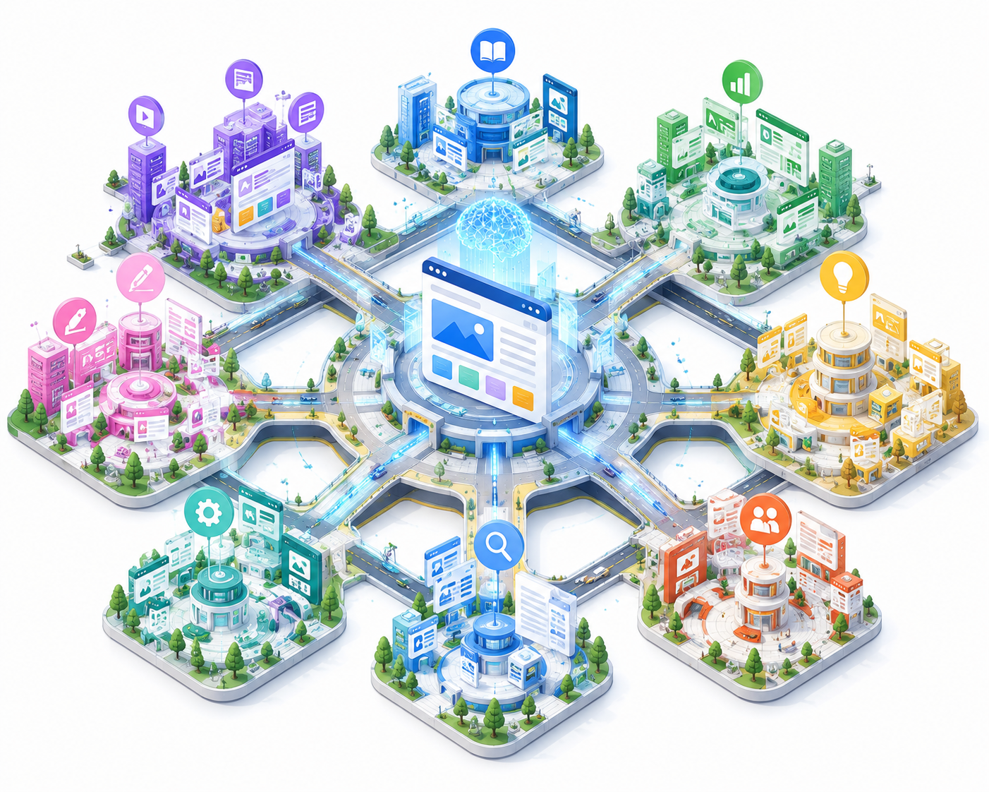 Mô hình xây dựng Topical Authority bằng cụm chủ đề và internal link