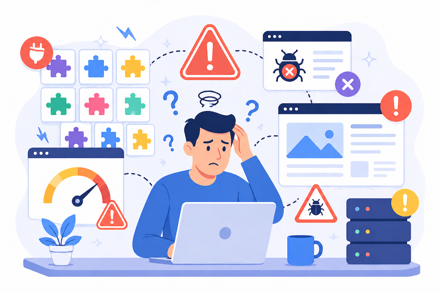 sai lầm khi cài quá nhiều plugin WordPress gây chậm web