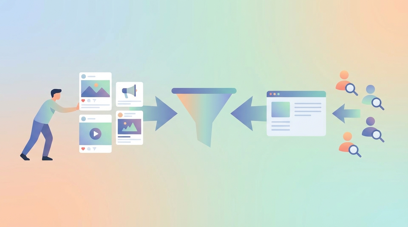 Fanpage đi tìm khách, website giúp khách tự tìm đến