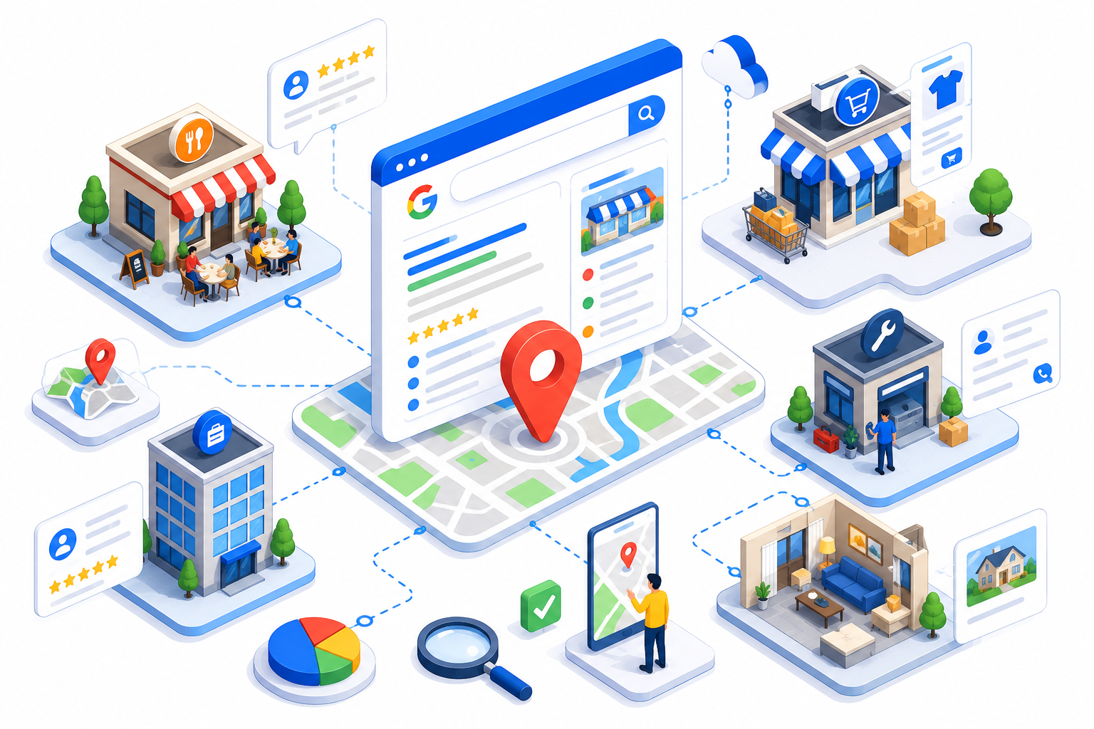 Google Search kết nối doanh nghiệp địa phương và dịch vụ thực tế