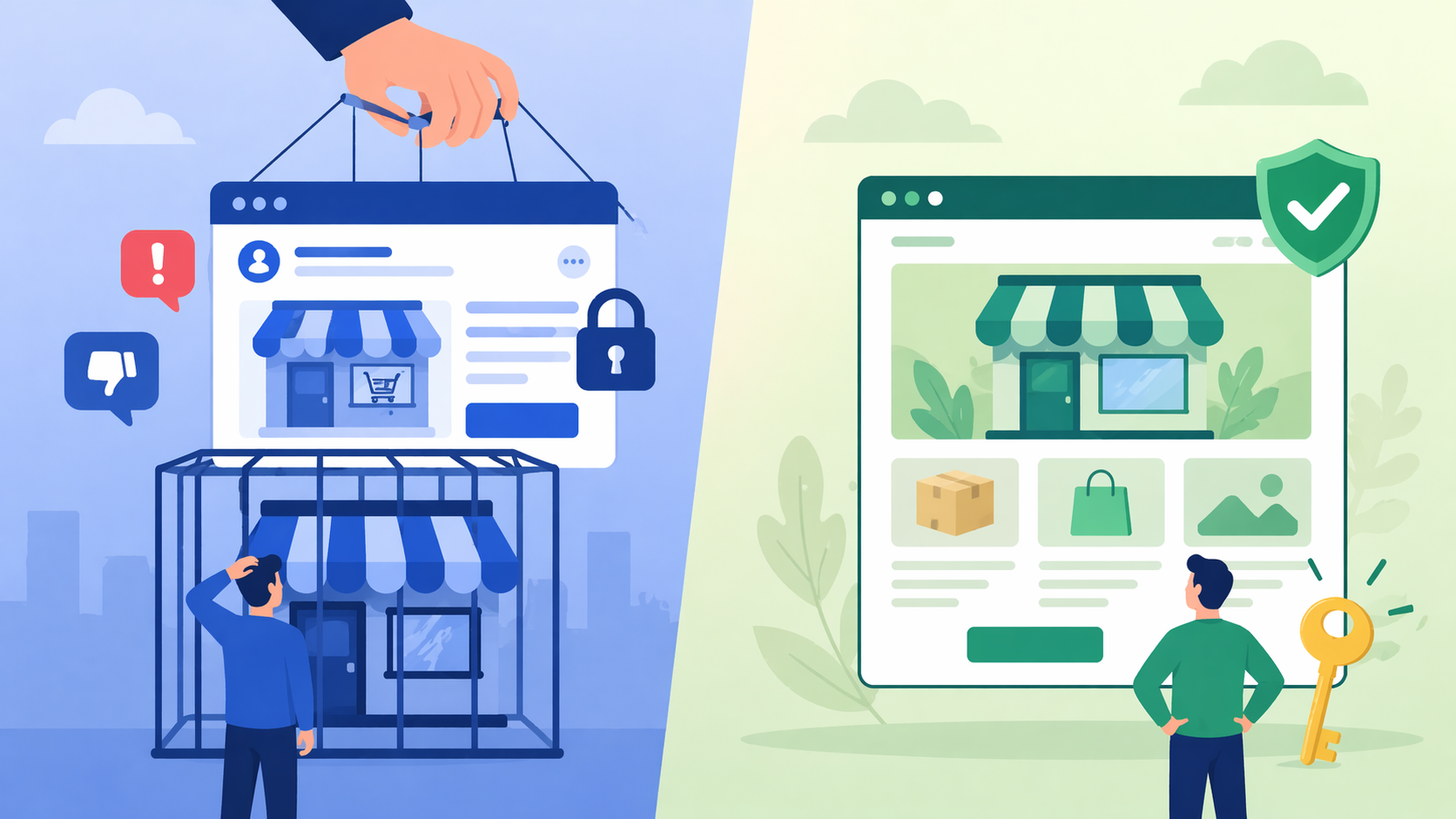sự khác nhau giữa website và mạng xã hội trong kinh doanh online