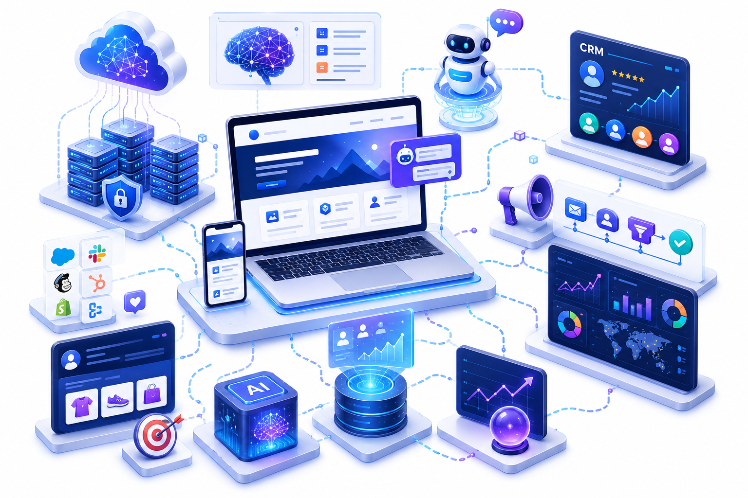 Xu hướng thiết kế website tích hợp AI và chuyển đổi số