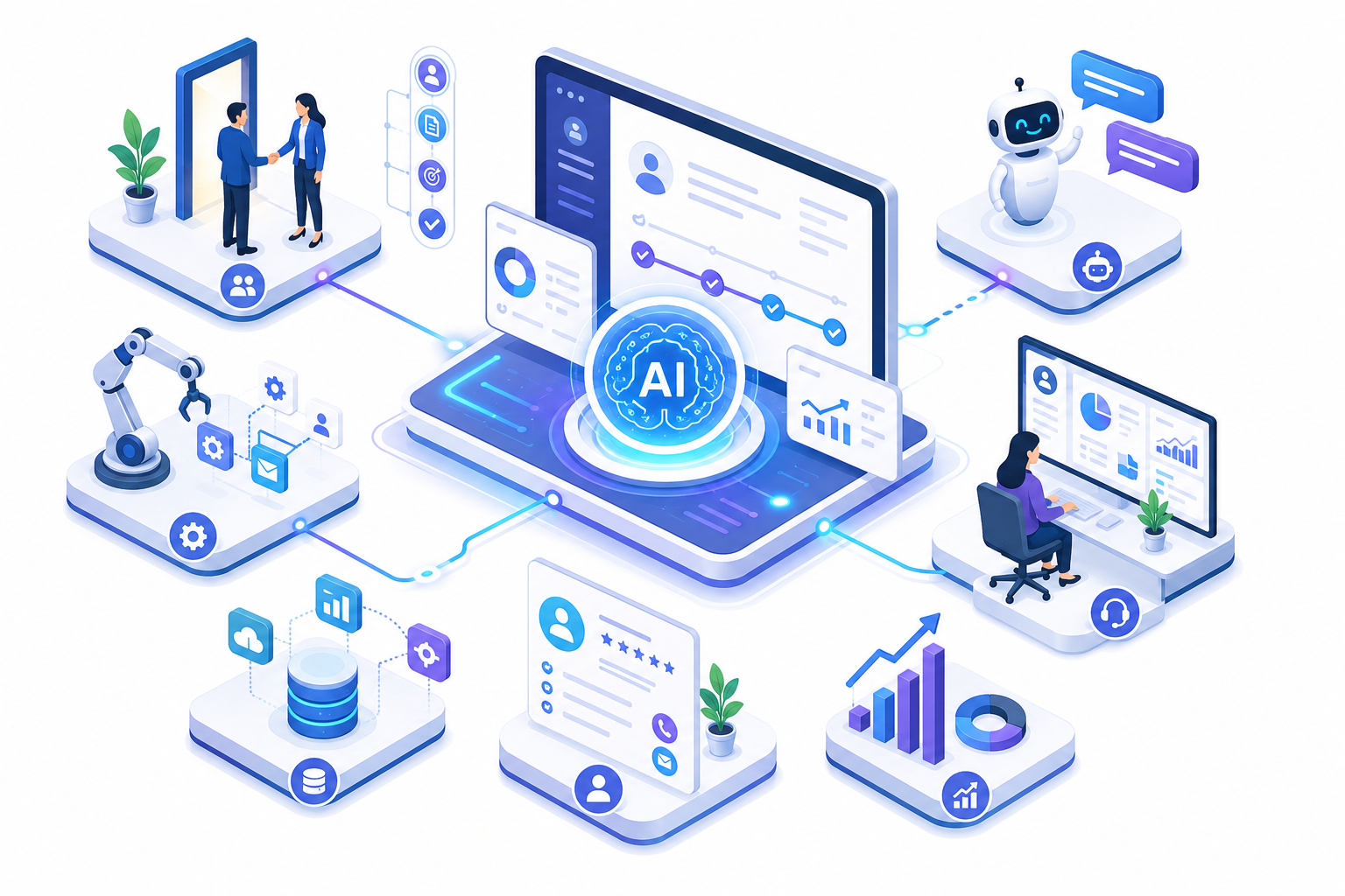 AI và CRM hỗ trợ tự động hóa quy trình Client Onboarding doanh nghiệp