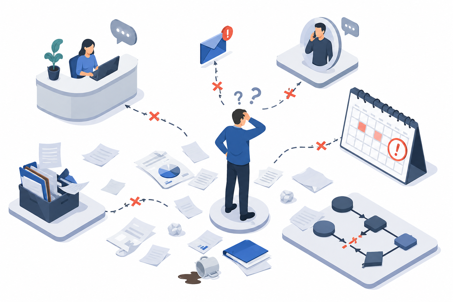 Hậu quả khi doanh nghiệp thiếu quy trình Client Onboarding bài bản