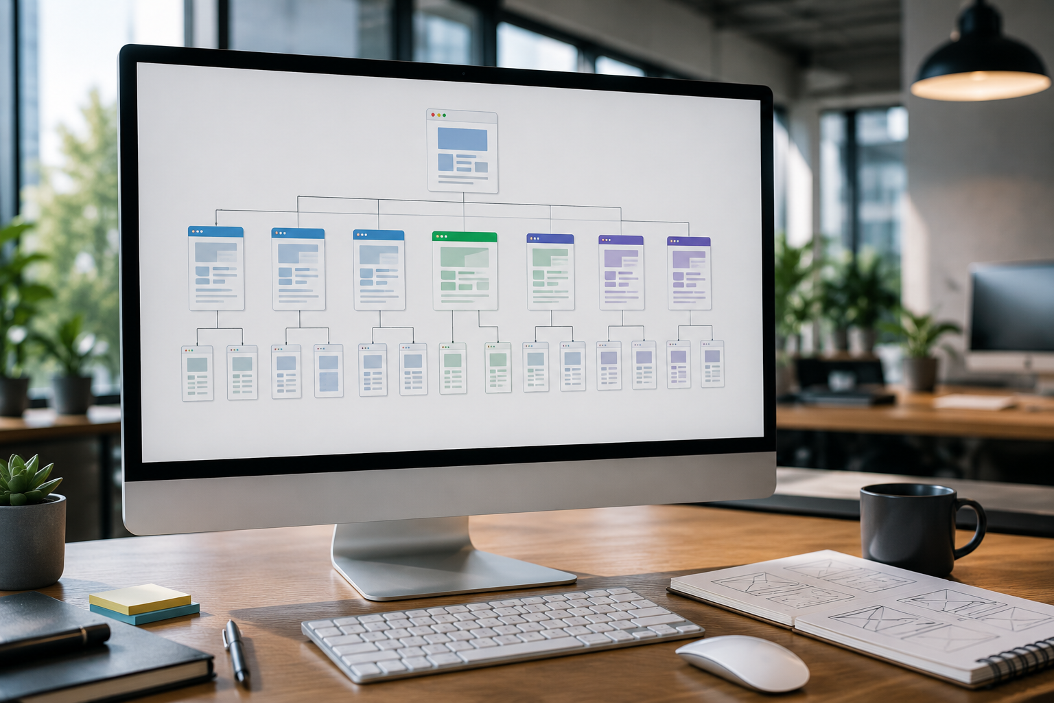 Cấu trúc website chuẩn SEO với sitemap và hệ thống danh mục được tổ chức khoa học