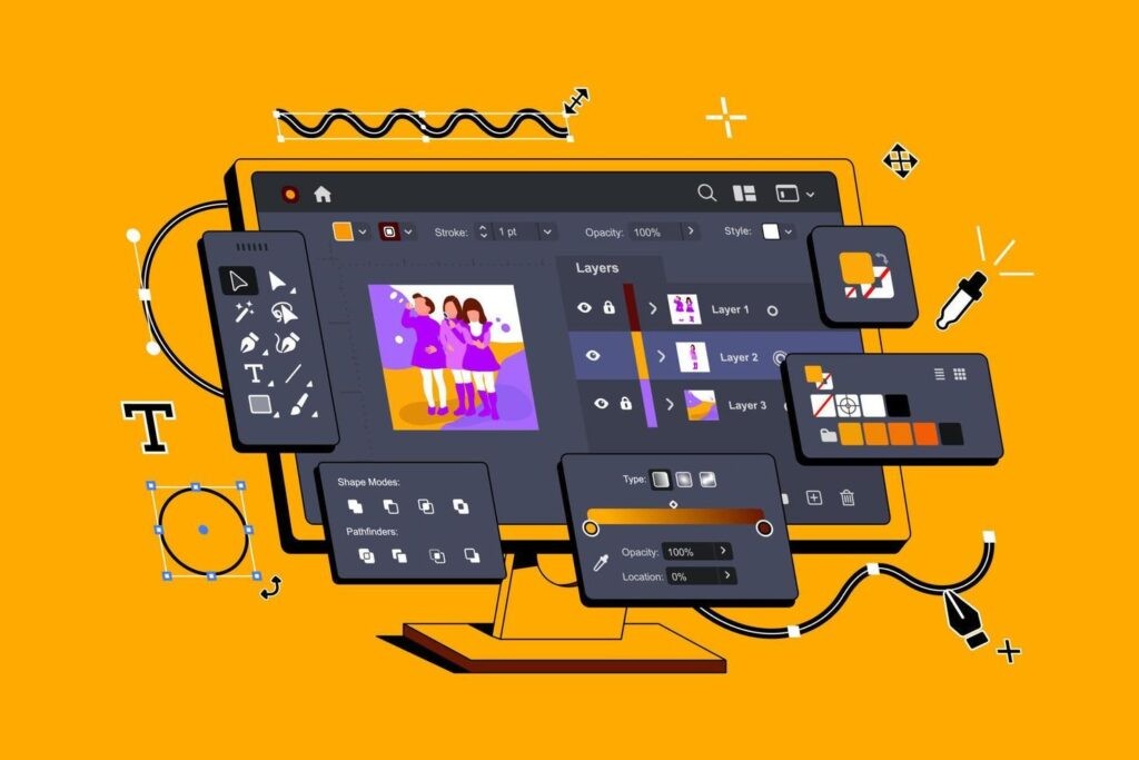 program-for-illustrators-application-for-creating-and-drawing-illustrations-graphic-editor-for-designers-digital-art-software-interface-for-artists-neobrutalism-concept-vector-1024x683.jpg