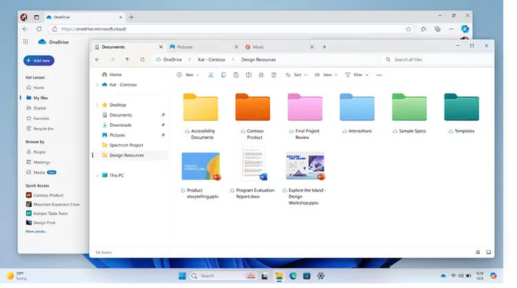 OneDrive sẽ có ứng dụng di động mới, tìm kiếm tốt hơn và thư mục có màu trong File Explorer